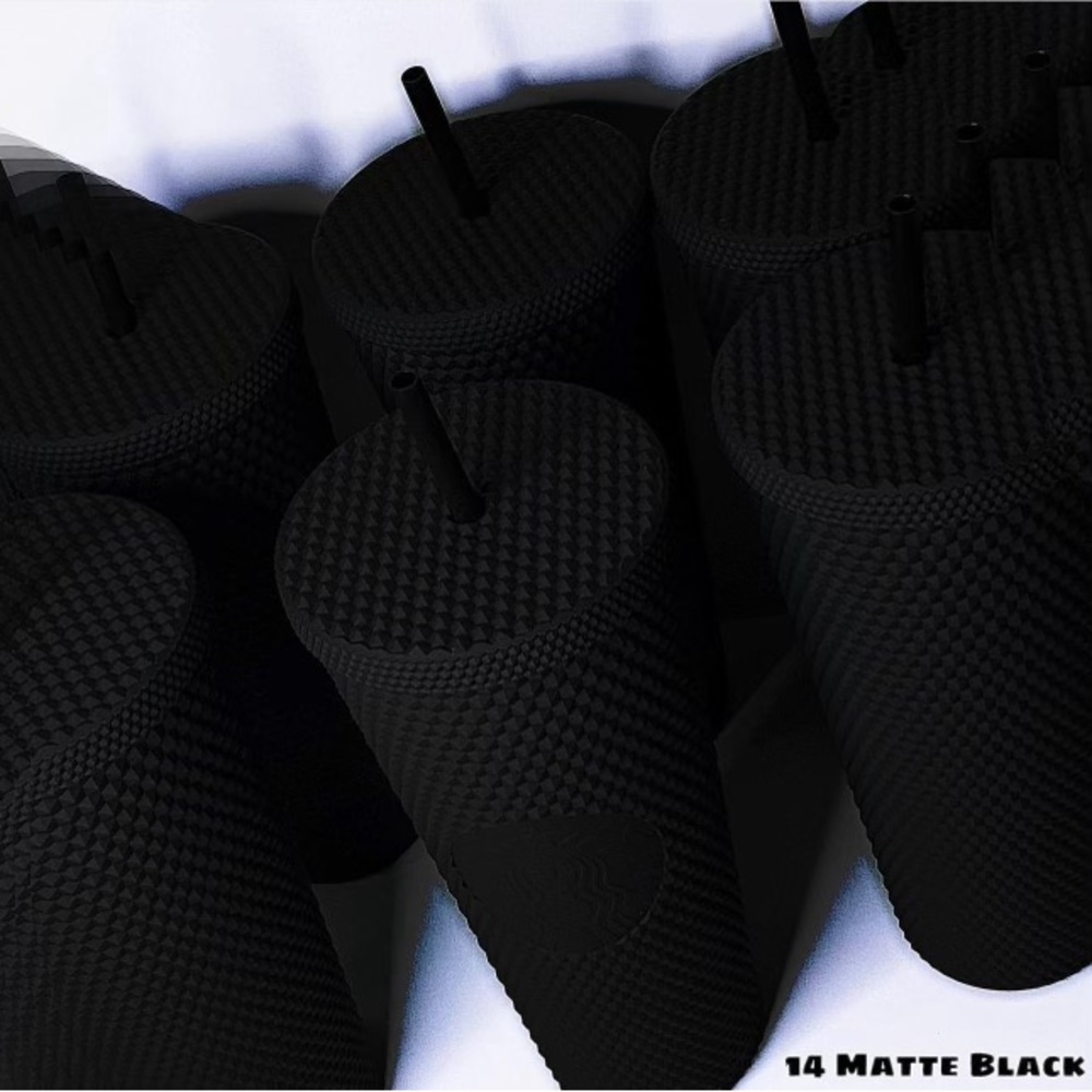 Matt black trenta Starbucks cup